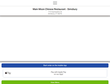 Tablet Screenshot of mainmoonchinese.com